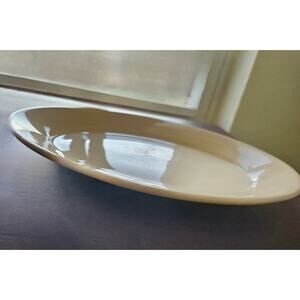 Vintage MCM Homer Laughlin Oval Platter Ivory China USA Serving Plate